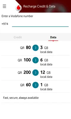 My Vodafone (Qatar) android App screenshot 4